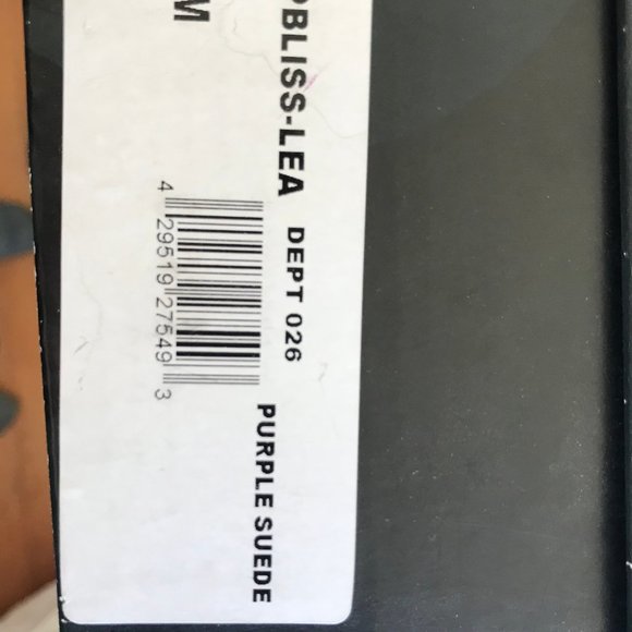 Platinum BP Bliss Lea Purple Suede Platform Heels - Picture 6 of 6